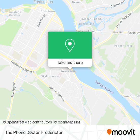 The Phone Doctor map