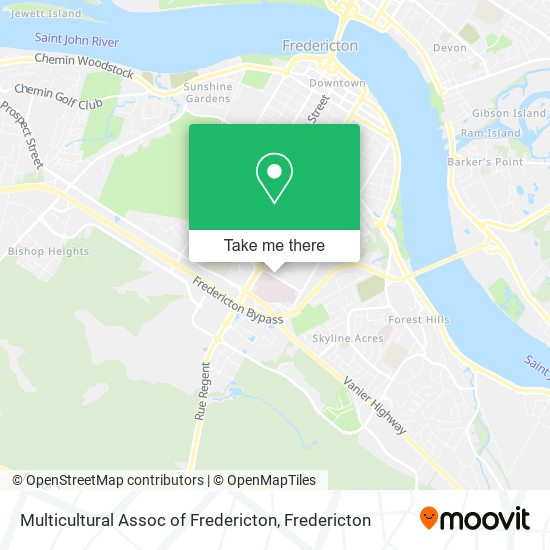 Multicultural Assoc of Fredericton map