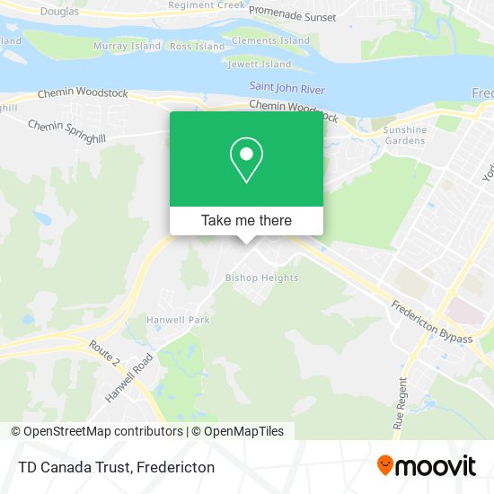 TD Canada Trust map