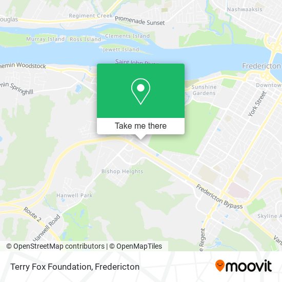 Terry Fox Foundation map