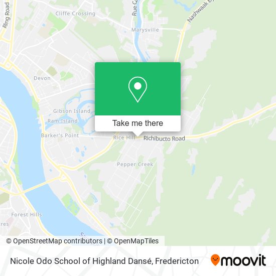 Nicole Odo School of Highland Dansé map