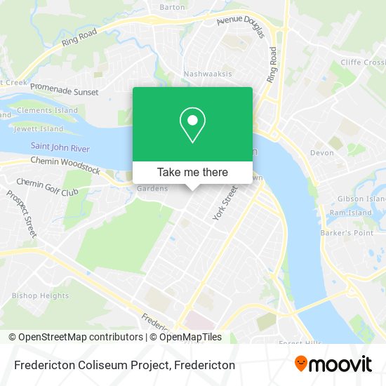 Fredericton Coliseum Project map