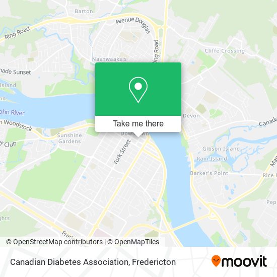 Canadian Diabetes Association map