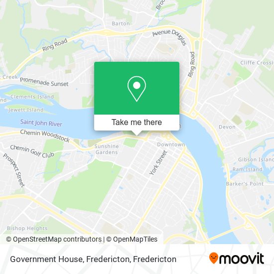 Government House, Fredericton plan