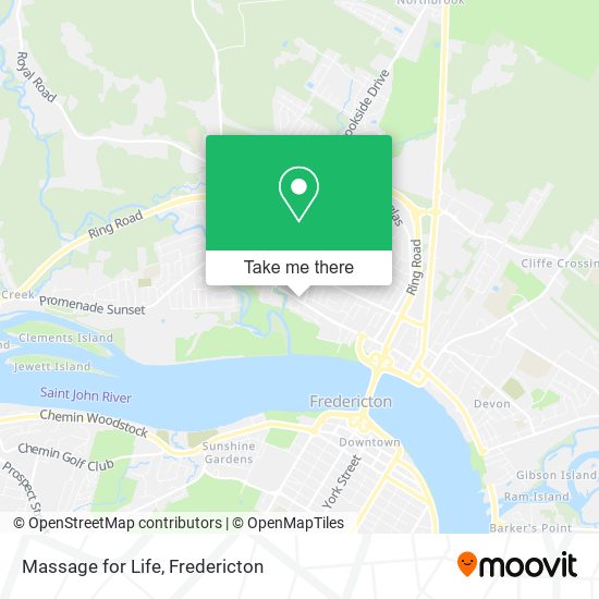 Massage for Life map