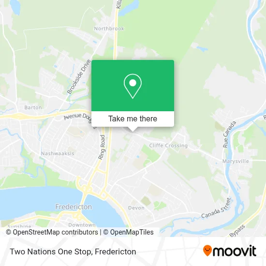 Two Nations One Stop map