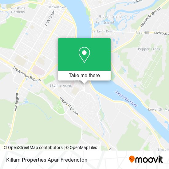 Killam Properties Apar map