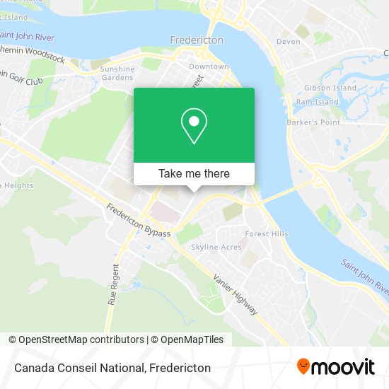 Canada Conseil National map