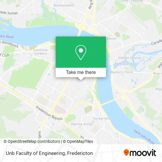 Unb Faculty of Engineering map