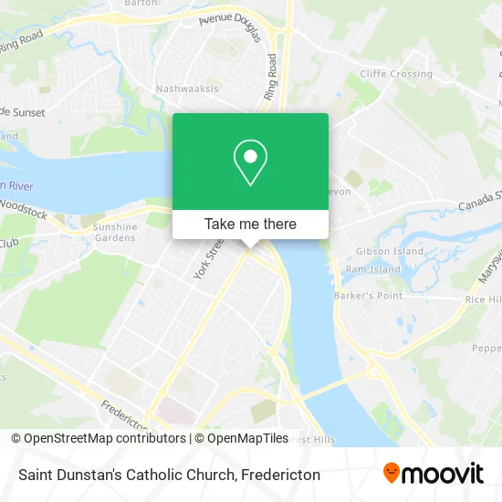 Saint Dunstan's Catholic Church map