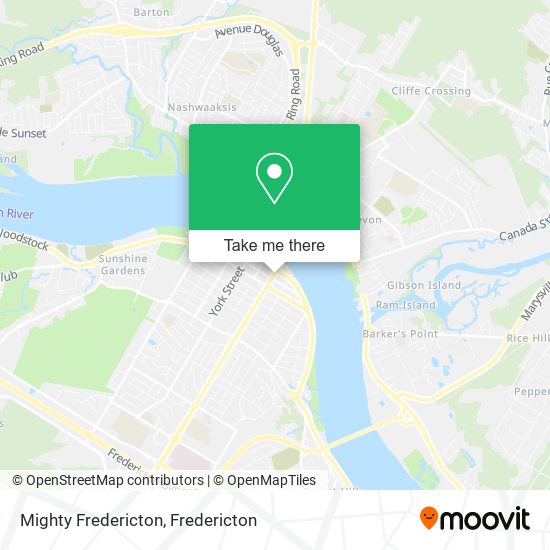 Mighty Fredericton map