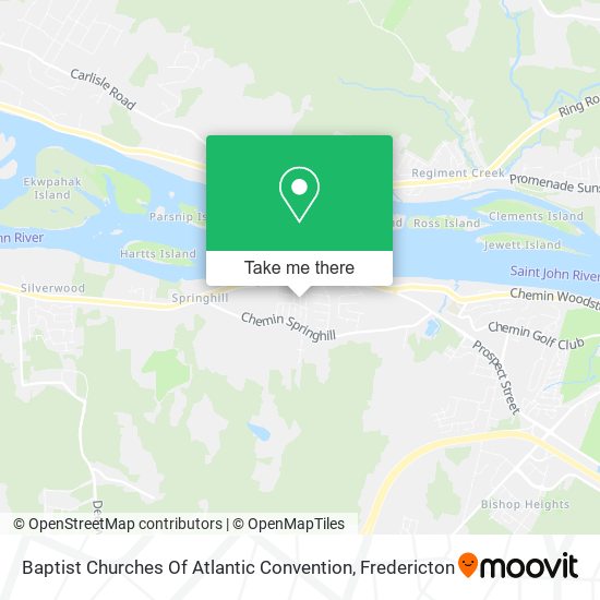 Baptist Churches Of Atlantic Convention map