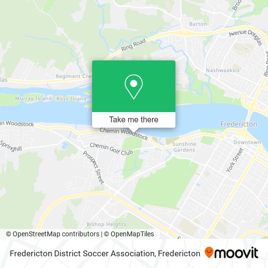 Fredericton District Soccer Association map