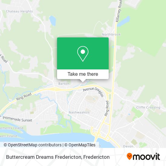 Buttercream Dreams Fredericton map