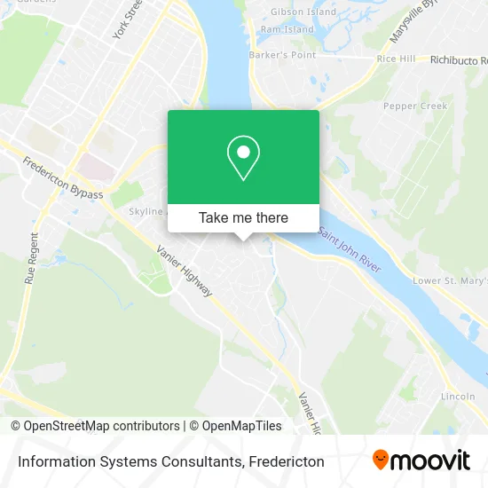 Information Systems Consultants map