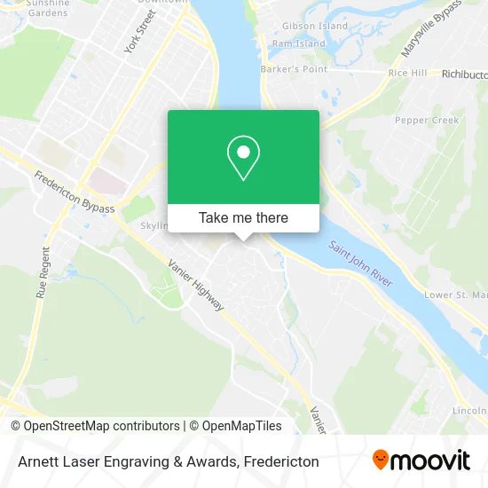 Arnett Laser Engraving & Awards map