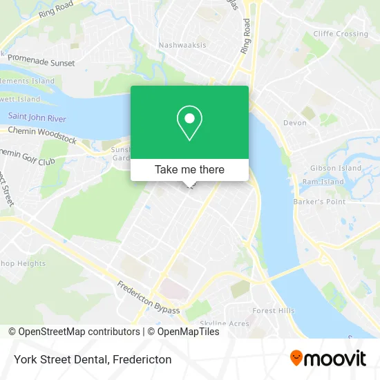 York Street Dental map