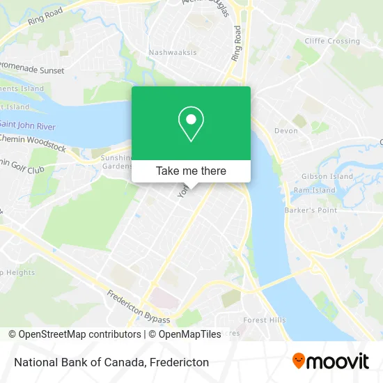 National Bank of Canada map