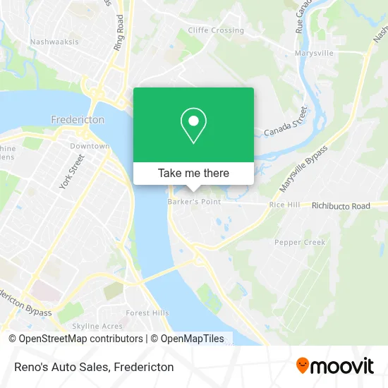 Reno's Auto Sales map