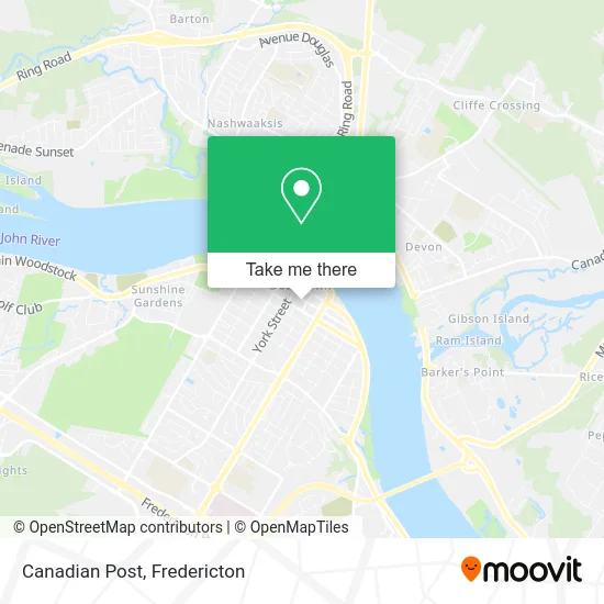 Canadian Post map