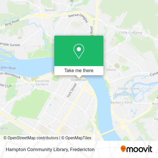 Hampton Community Library map