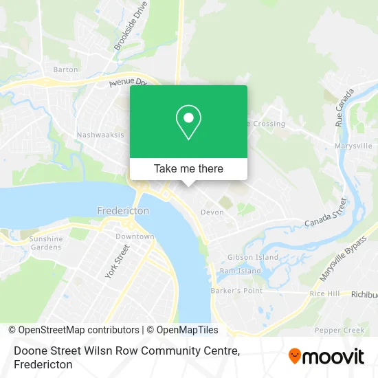 Doone Street Wilsn Row Community Centre map