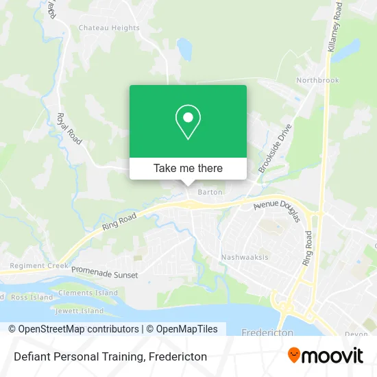 Defiant Personal Training map