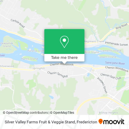 Silver Valley Farms Fruit & Veggie Stand map