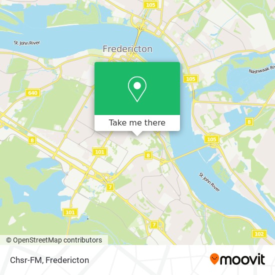 Chsr-FM map