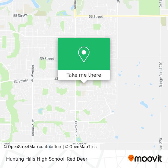 Hunting Hills High School map