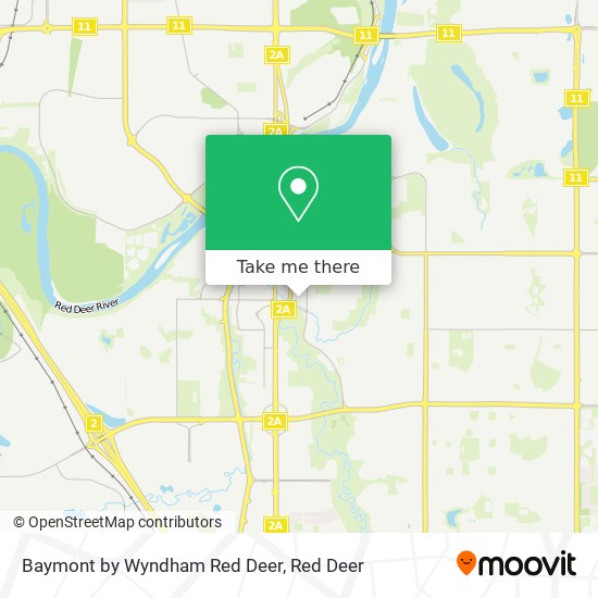 Baymont by Wyndham Red Deer map