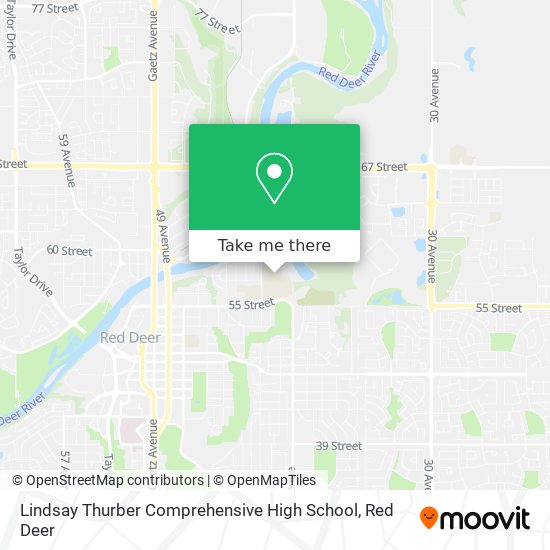 Lindsay Thurber Comprehensive High School map