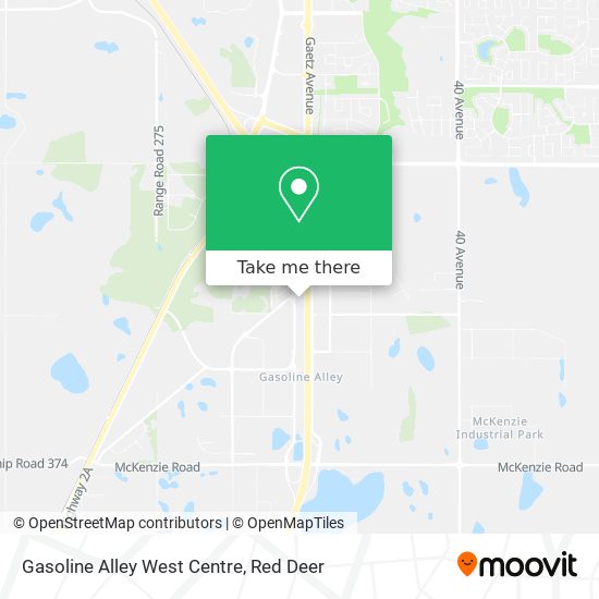 Gasoline Alley West Centre map