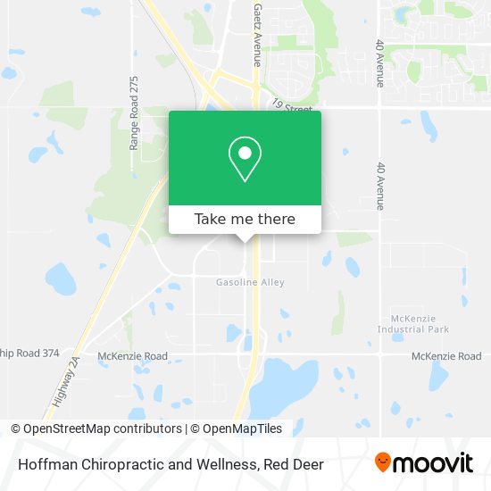 Hoffman Chiropractic and Wellness map