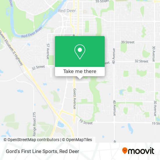 Gord's First Line Sports map