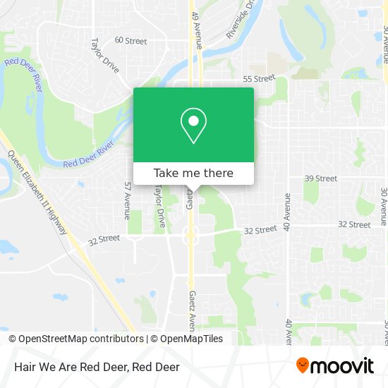 Hair We Are Red Deer map