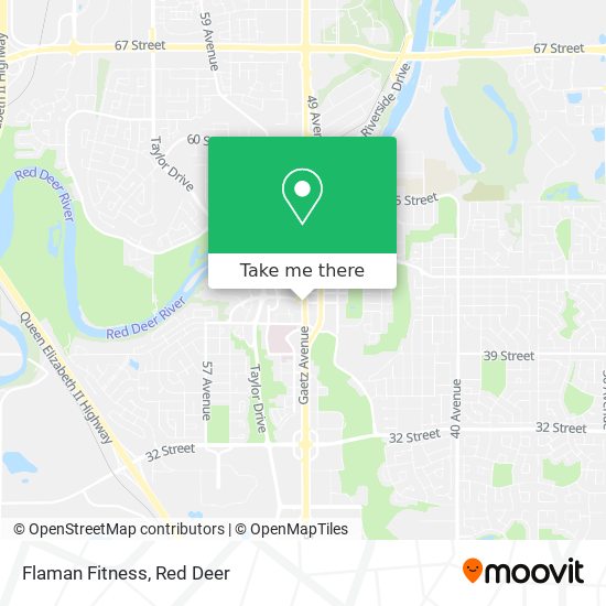 Flaman Fitness map