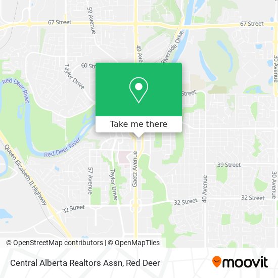 Central Alberta Realtors Assn map