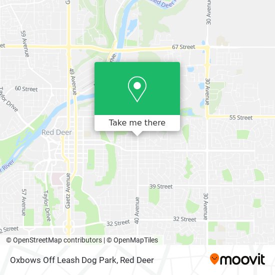 Oxbows Off Leash Dog Park map