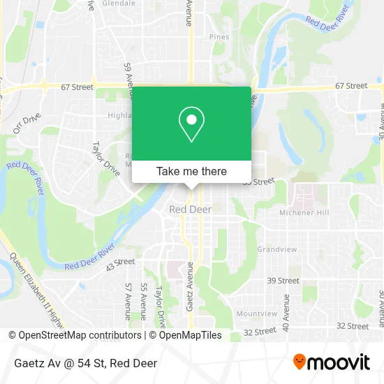 Gaetz Av @ 54 St map