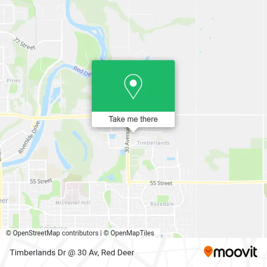 Timberlands Dr @ 30 Av map