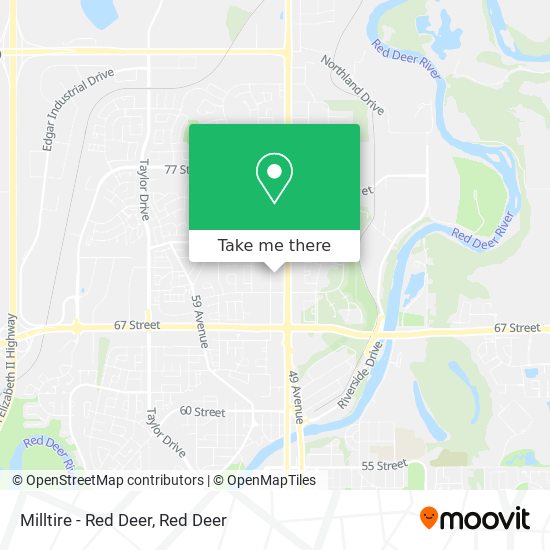 Milltire - Red Deer map