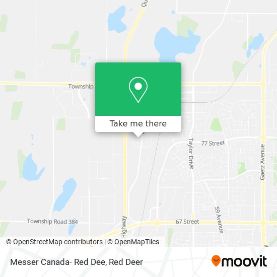 Messer Canada- Red Dee map