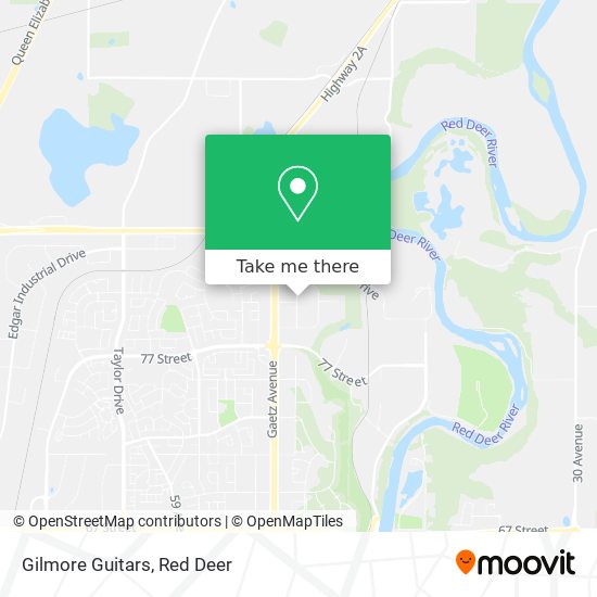 Gilmore Guitars map