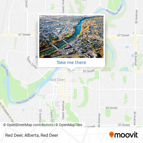 Red Deer, Alberta map