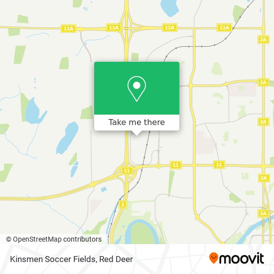 Kinsmen Soccer Fields map