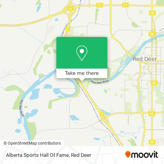 Alberta Sports Hall Of Fame map