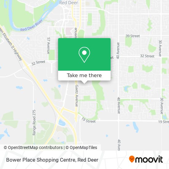 Bower Place Shopping Centre map