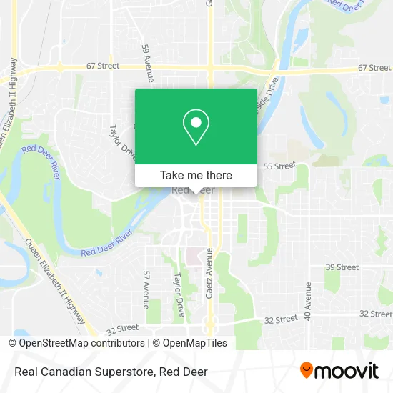 Real Canadian Superstore map