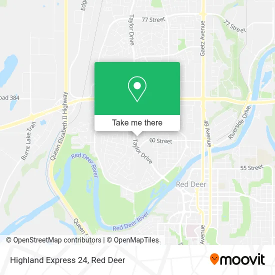 Highland Express 24 map